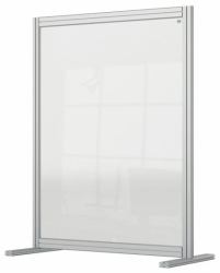Nobo 1915492 bacheca magnetiche e accessori Grigio, Trasparente (Nobo 1915492 Premium Plus Desk Divider 800x1000mm Acrylic)