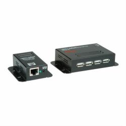 ROLINE 12.04.1101 convertitore segnale Nero (USB2.0 TP-EXTNDR. POC 4PORT 50M - 50M)