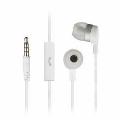 KitSound Mini Auricolare Cablato In-ear Musica e Chiamate Bianco 