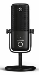 Elgato Wave 3 Nero Microfono da tavolo (Wave 3 Black Table microphone - Wave 3, Table microphone, 70 - - 20000 Hz, 24 bit, 96 kHz, Wired, USB)