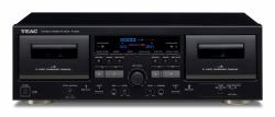 TEAC W-1200 Piano cassetta 2 console Nero (Teac W-1200 - dobbelt kassettestation)