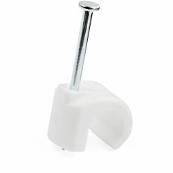 StarTech.com CBMNMCC3 fermacavo Bianco 100 pz (100 PACK OF NAIL MOUNTED CABLE - CLIP LARGE)