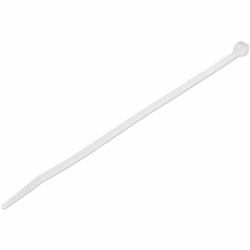 StarTech.com 8"[20cm] Cable Ties - 1/8"[4mm] wide, 2-1/8"[55mm] Bundle Diameter, 50lb[22kg] Tensile Strength, Nylon Self Locking Zip Ties with Curved Tip - 94V-2/UL Listed, 100 Pack - White (100 PA...