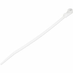 StarTech.com Fascette fermacavo da 15 cm con foro di montaggio - 3 mm di larghezza, 40 mm di diametro del fascio, 18 kg di resistenza alla trazione, Fascette di Nylon 66 autobloccanti con foro per ...