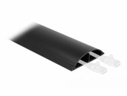 DeLOCK Passacavo 89 x 21 mm - lunghezza 1 m nero (Delock kabelkanal)