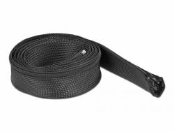 DeLOCK 19169 guaina per cavo Nero (Delock Braided Sleeve with zip fastene)