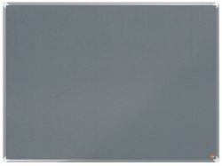 Nobo 1915196 bacheca per appunti Grigio Alluminio (Nobo 1915196 Premium Plus Grey Felt Notice Board 1200x900mm)