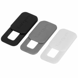 Targus AWH025GL accessorio per webcam Copertura di protezione per privacy Nero, Grigio, Bianco (Targus Spy Guard - Web camera cover - black [pack of 3])