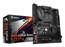 GIGABYTE B550 AORUS ELITE V2 Motherboard - AMD Ryzen 5000 CPUs, 12+2 Phases VRM, up to 4733MHz DDR4, 1xPCIe 4.0 + 1xPCIe 3.0 M.2, 2.5GbE LAN, USB 3.2 Gen 2 (Gigabyte B550 AORUS Elite V2 - 1.0 - mot...