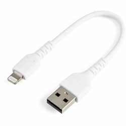 StarTech.com Cavo da USB-A a Lightning da 15cm bianco - Robusto e resistente cavo di alimentazione/sincronizzazione in fibra aramidica da USB tipo A da Lightning - Certificato Apple Mfi per iPad/iP...