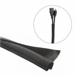 Vivolink VLSC102500B guaina per cavo Nero (Flexible cable sock Ã¸10mm - black 25 meter roll . - Warranty: 24M)