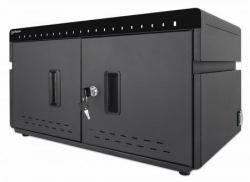 Manhattan iPad to 11" 20-bay Charging Cabinet Desktop via USB-C, Also other tablets and smartphones [with device to USB-C cable], Bays 264x22x235mm, Device charging cables not included [suggest USB...