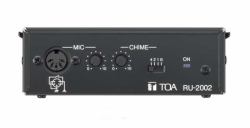 TOA RU-2002 parte e accessorio del microfono (RU-2002 Amplifier Control Unit for PM-660D with Selectable Chime Signal)