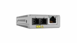 Allied Telesis AT-MMC200LX/SC-960 network media converter 100 Mbit/s Grey (TAA 10/100TX TO 100X/SC SINGLE - MODE MINI MEDIA RATE CONVERTER)