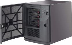 Supermicro CSE-721TQ-350B2 computer case Mini Tower Nero 350 W (Mini-tower chassis w/ 4x 3.5 HDD tray, PWS and BPN)