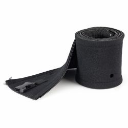 StarTech.com Guaina flessibile per la gestione dei cavi in neoprene da 1 m con cerniera e fibbia - 3 cm di diametro - Tubo passacavi flessibile per l'organizzazione dei cavi di alimentazione del co...