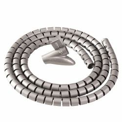 Fellowes CableZip Floor Cable flex tube Silver 1 pc[s] (Fellowes 9929801 Cable Zip - Silver)