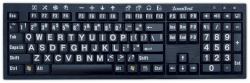 ai squared Zoomtext Keyboard - White letters on Black keys- USB. [1Year warranty]