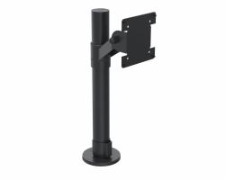 Ergonomic Solutions SpacePole POS SPV1101-FX-02 accessorio di sistema POS Nero Metallo 75 x 75 mm 100 x 100 mm (POLE W/ VESA MOUNT ON ANGLED - CONNECTION JOINT BLACK)
