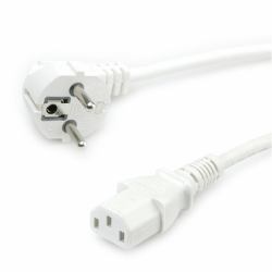 VALUE Power Cable, straight IEC Conncector, white 1.8 m (NETZKBL GERADE IEC-BU - 1 8M WEISS)