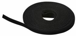 Lanview LVT125466 fascetta Fascetta con gancio e anello Nero 1 pz (5 meter Velcro roll, 10 mm - Warranty: 60M)
