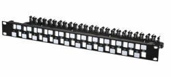 Lanview LVN127597 pezzo di pannello 1U (24-ports STP Cat6a patch - panel 1U for 19" rack - Warranty: 60M)