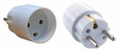 Microconnect GRUDKSCH presa energia Tipo F Bianco (Power Plug Converter, DK to - Schuko F-M 230V 16A - Warranty: 300M)