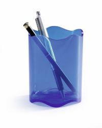 Durable 1701235540 portapenne Blu, Translucent (Durable Trend Pen Cup Blue)