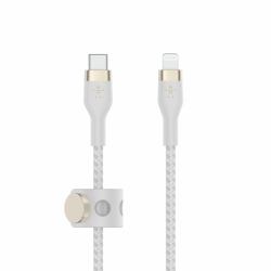 Belkin CAA011BT2MWH cavo Lightning 2 m Bianco (PRO FLEX LIGHTNING/USB-C CBL FA - USB-C SILICONE CABLE SUPPORTS FA)
