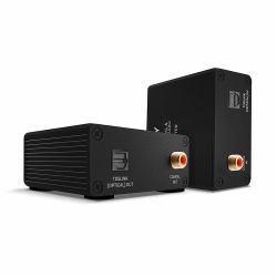 Lindy 70456 moltiplicatore AV Trasmettitore e ricevitore AV Nero (150m Cat.6 TosLink [Optical] - & Coaxial Digital Audio - Extender - Warranty: 24M)
