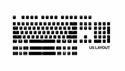 Steelseries PrismCAPS Interruttori a tastiera (PRISMCAPS BLACK- UK)