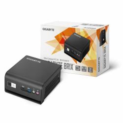 GIGABYTE BRIX GB-BMPD-6005 Black N6005 2 GHz (Gigabyte BRIX [GB-BMPD-6005] Barebone Kit, Intel Pentium Silver N6005 2.8GHz Quad Core CPU,1 x DDR4 SO-DIMM Slot, 1 x M.2 2280 Slot, 1 x 2.5 Inch SATA ...