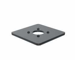 Ergonomic Solutions SpacePole POS 150x150mm Base plate 5mm (150X150MM BASEPLATE 5MM - BLACK - )
