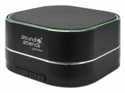 Manhattan 164993 altoparlante portatile e per feste Nero 3 W (METALLIC BLUETOOTH SPEAKER- - MIC/FM RADIO MICRO SD BLACK)