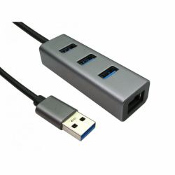 Cables Direct USB3-ETHGIGHUB replicatore di porte e docking station per laptop USB 3.2 Gen 1 [3.1...