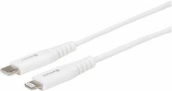 eSTUFF USB-C Lightning Cable MFI 2m White Bianco (USB-C Lightning Cable MFI 2m - USB-C to 8Pin lightning plug - White Supports Apple Fast Charging with USB-C PD Power Adapters - Warranty: 24M)