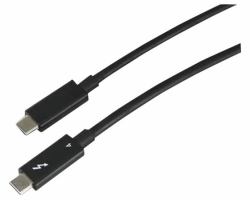 Lenovo 4Z51A40455 Cavo Thunderbolt 2 m 40 Gbit/s Nero (Thunderbolt 4 [40Gbps] Active Cable 2M USB-C to USB-C - Warranty: 1 Year)
