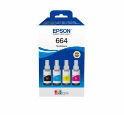 Epson C13T66464A printer ink refill Original (Epson EcoTank 664 - 4-pack - black, magenta, cyan, yellow - original - ink tank - for Epson L380, L395, L495, EcoTank ET-2650, L1455, L656, EcoTank ITS...