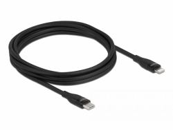 DeLOCK Cavo dati e cavo di ricarica USB Type-C per Lightning per iPhone, iPad e iPod da nero 2 m ...