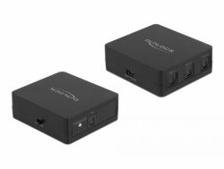 DeLOCK Interruttore S/PDIF TOSLINK 1 in 3 ad con alimentazione USB (Delock - audiodeler - 3 porte)