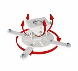 B-Tech BT899XL/W supporto per proiettore Soffitto Bianco (BT899XL/W - Extra-Large Heavy Duty Projector Ceiling Mount WHITE)