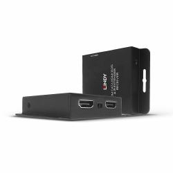 Lindy 38208 moltiplicatore AV Trasmettitore e ricevitore AV Nero (70M Cat.6 Hdmi 4K30 Extender - Warranty: 24M)