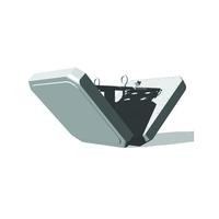 Zebra SR5200-SR01000SSEU antenne RFID Grigio Lettore di distanza a lungo raggio Adatto per uso interno (SMART SENSING STAR READER WALL - MOUNT 1X ANTENNA EU VERSION)