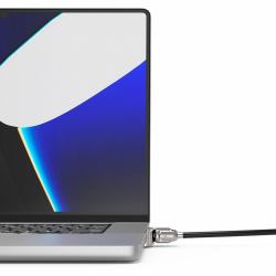Compulocks MBPR16LDG02KL cavo di sicurezza Nero, Argento (LEDGE LOCK ADAPTER MACBOOK PRO - 16IN M1/M2/M3/M4 +KEYED CBL LOCK)