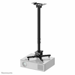 Neomounts CL25-550BL1 Supporto a soffitto beamer - alt. 74,5-114,5 cm - montaggio facile - mobilità completa (NEWSTAR PROJECTOR CEILING MOUNT - [HEIGHT ADJUSTABLE: 74-114 CM] B)