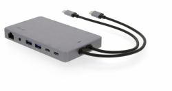lmp Display Dock 2 Cablato USB 3.2 Gen 1 [3.1 Gen 1] Type-C Grigio 