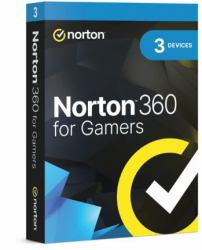 Norton 360 For Gamers Antivirus security Commercial 1 license[s] 1 year[s] (Norton 360 with Game Optimizer 2022, Antivirus software for 3 Devices, 1-year subscription Includes Secure VPN, Dark Web ...