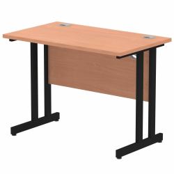 Dynamic I004299 scrivania (Dynamic Impulse 1000 x 600mm Straight Desk Beech Top Black Cantilever Leg)