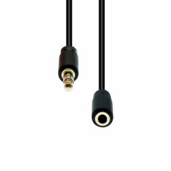 4-Pin Slim Extension Cable - Black 10M - Warranty: 360M