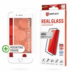 DISPLEX REAL GLASS FULL COVER - F/ APPLE IPHONE 6/7/8 [WHITE]
